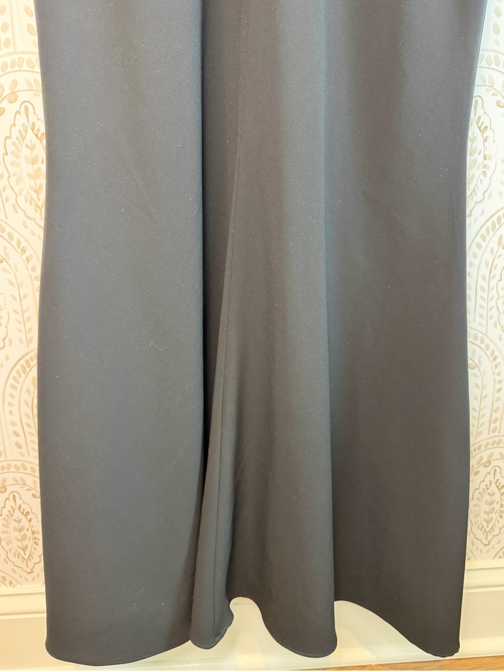 St John Couture Black Formal Evening Dress Satin Bow Detail Size 10 NWT Read - Picture 8 of 12